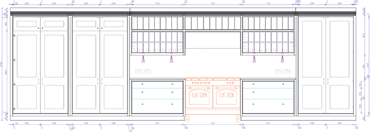 Tailor Made From Cad T, Kitchen Cabinet Cad Program