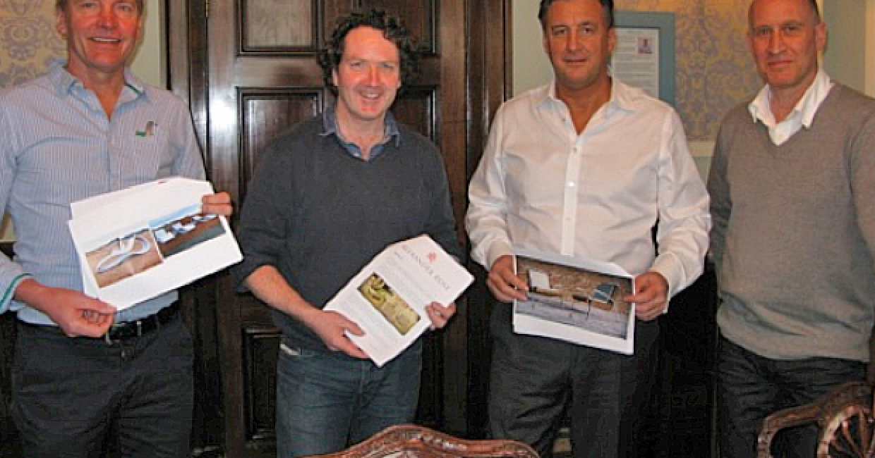 From left: competition judges Borg Leth, Diarmuid Gavin, Jonathan Hindle and Alan Morley