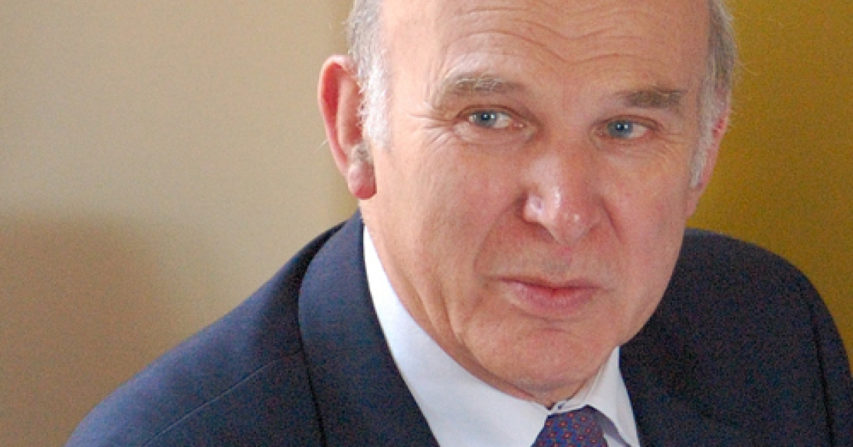 Secretary of state for business, innovation and skills, Vince Cable