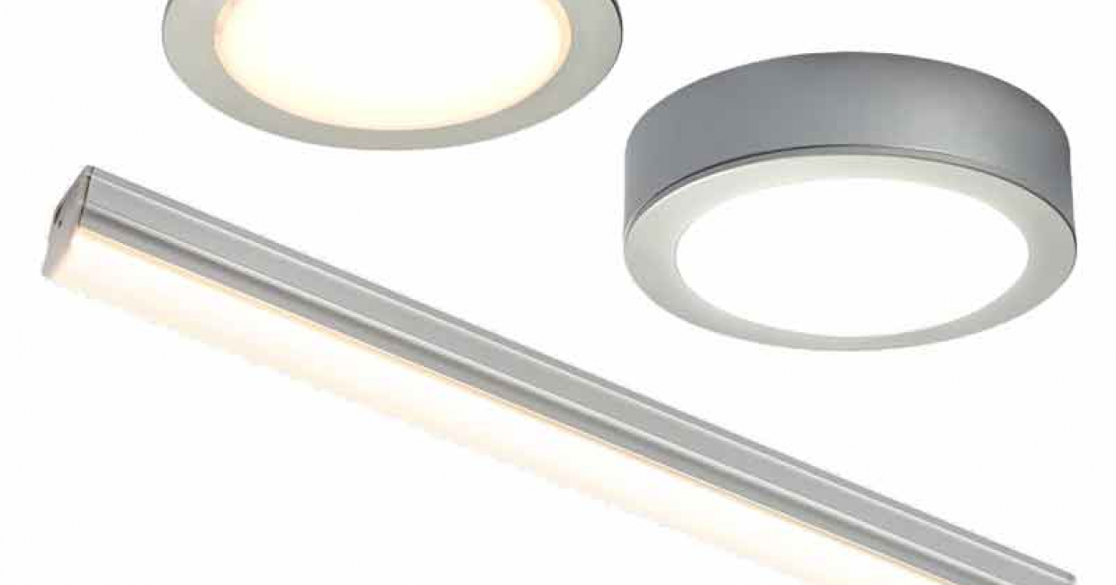 The SLS collection includes surface and recessed lights and a Connex strip