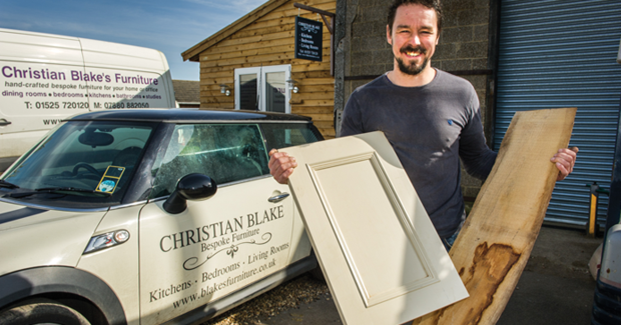 Furniture maker Christian Blake is going or growth with new showroom