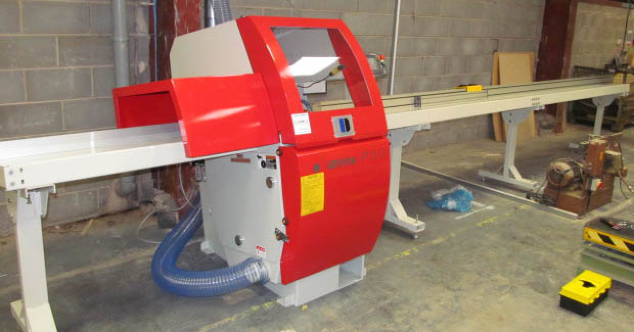 VWM has now installed 30 Dominion P50 crosscut saw – this one at office furniture firm, Timack