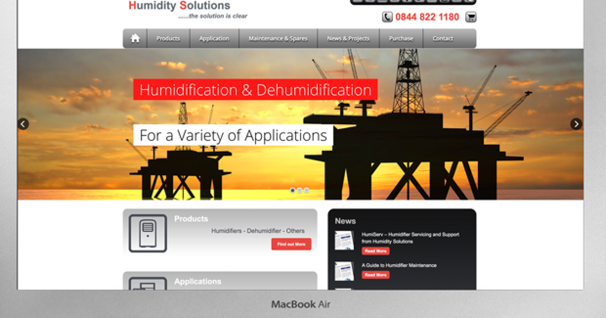 Humidity Solutions' new website