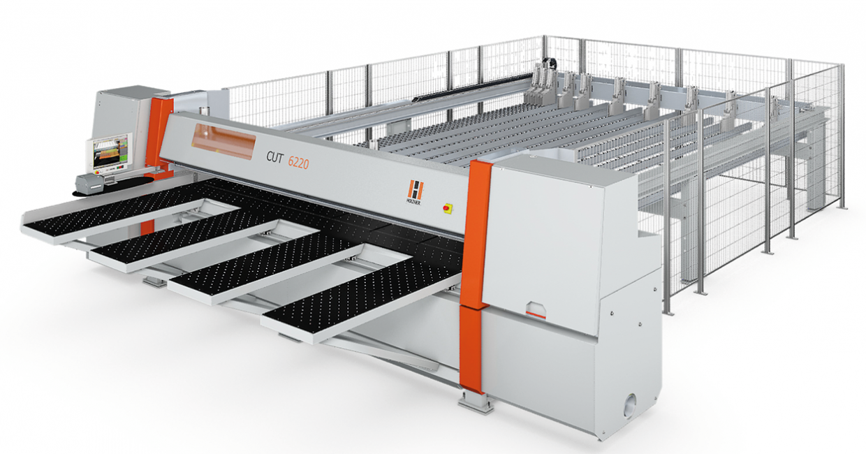 Holz-Her’s pressure beam saws combine precision technology with intelligent handling solutions for effective panel cutting