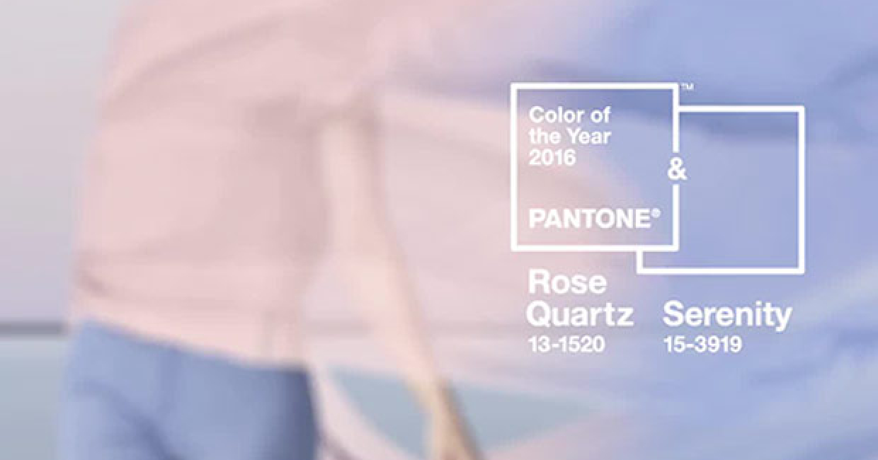 Pantone Colour(s) of the Year for 2016: Rose Quartz and Serenity