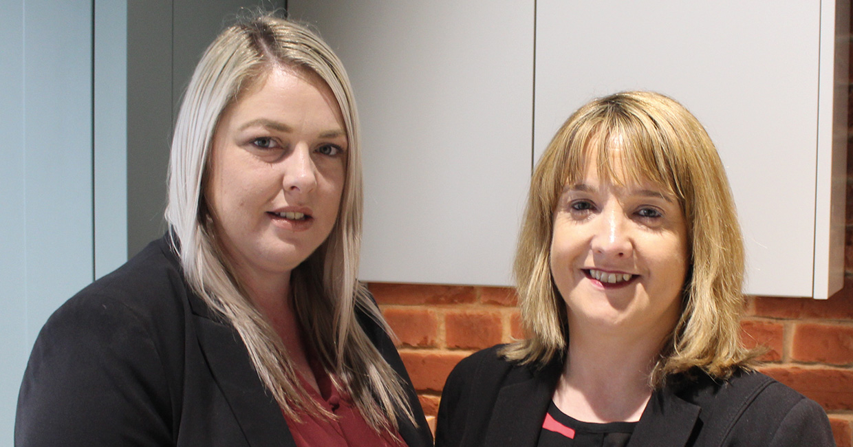 PWS area sales managers Laura Wellington (left) and Sandra McGuire