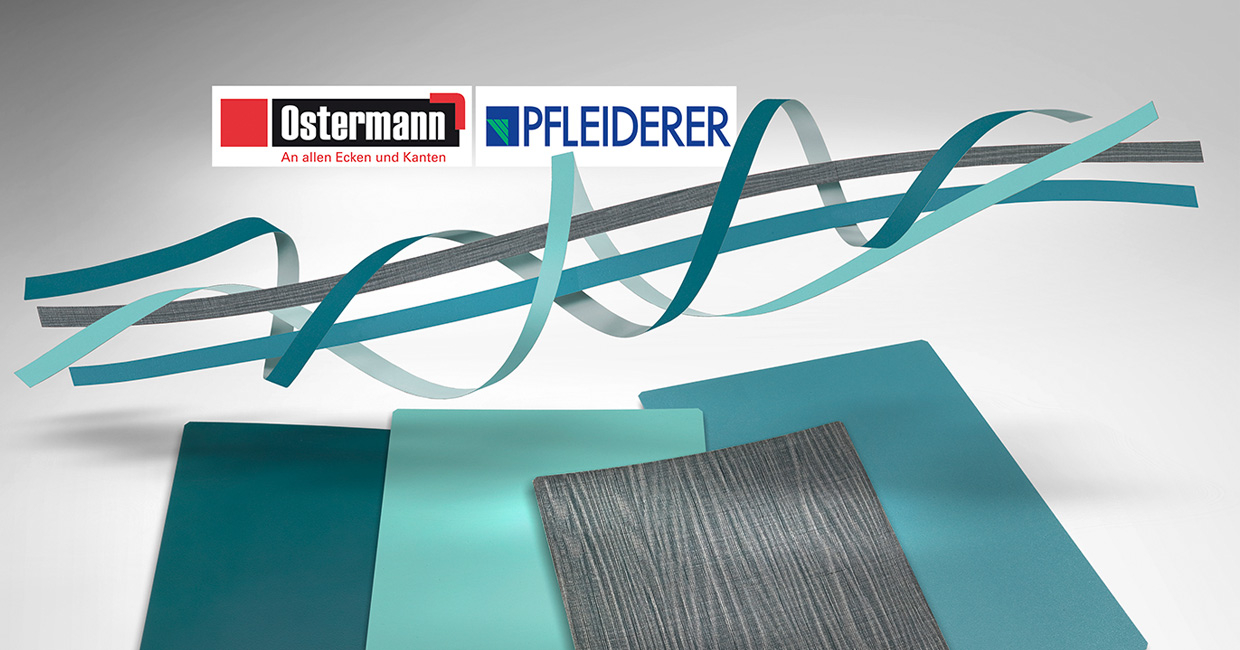 Ostermann is able, as of now, to deliver edgings for the new Pfleiderer collection