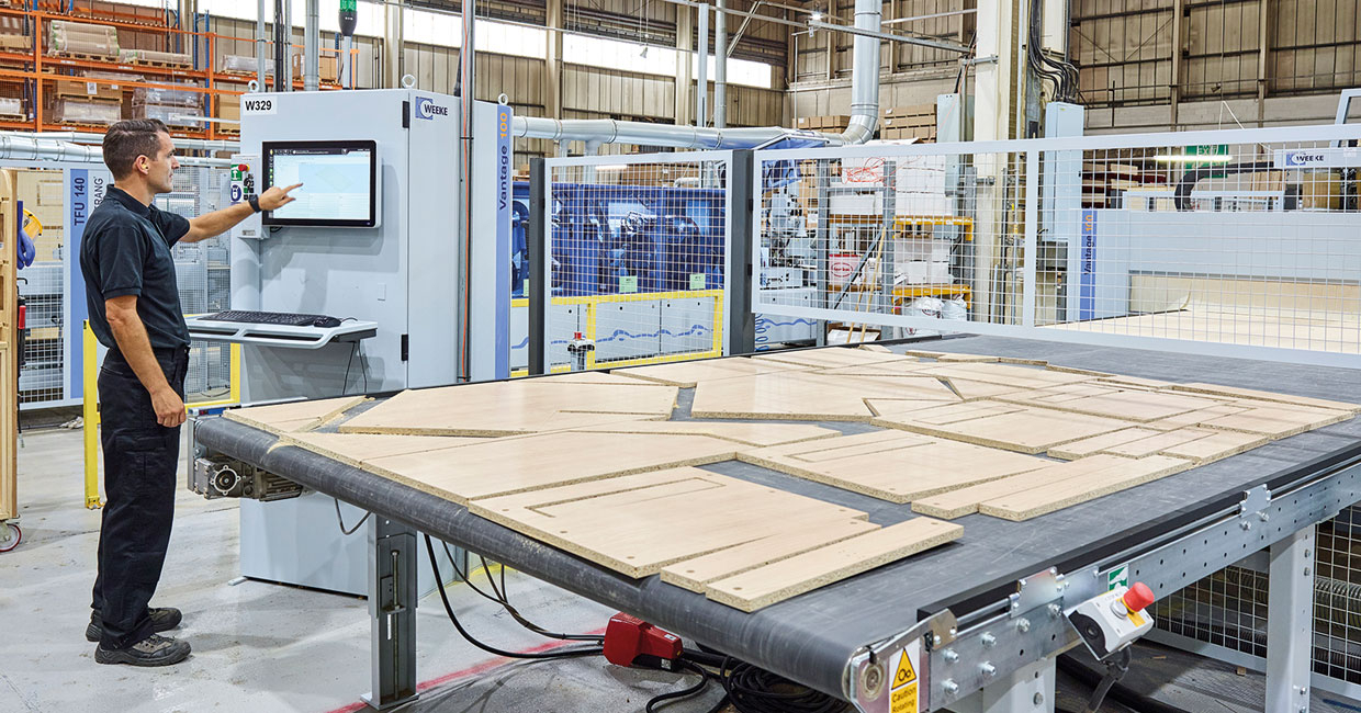Homag’s powerTouch interface makes the Vantage 100 CNC simple to operate