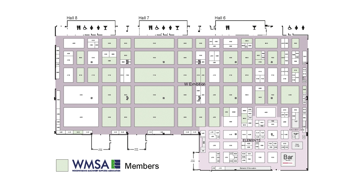 The WMSA published a colour-coded floorplan showing the representation of its members at W18