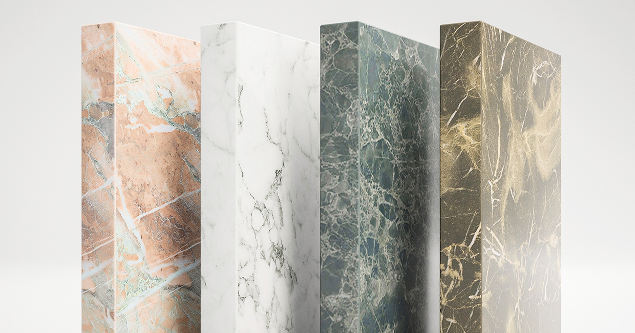 Ostermann supplies four new decor edgings with cutting-edge marble decors