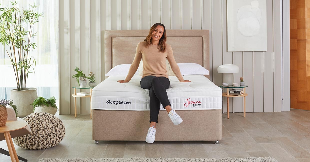 Sleepeezee and Dame Jessica Ennis-Hill at INDX Beds & Bedroom Show