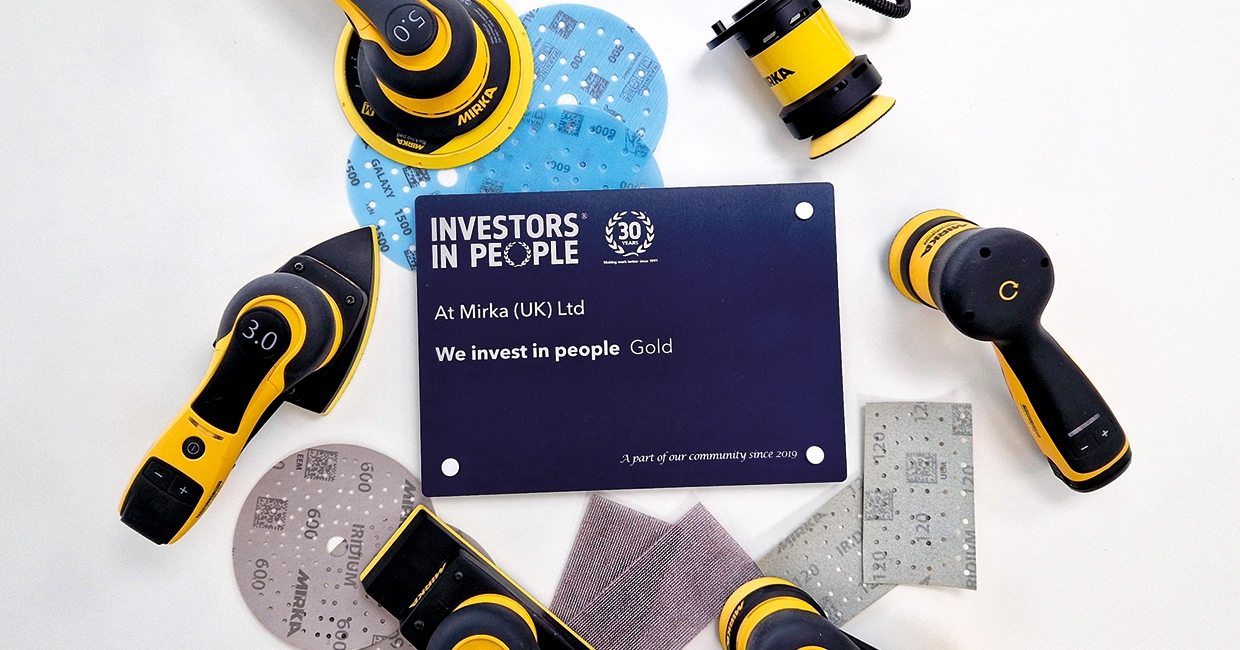 Mirka achieves Gold standard with Investors in People