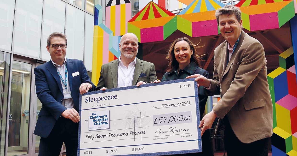 Sleepeezee donates £57k to children’s charity
