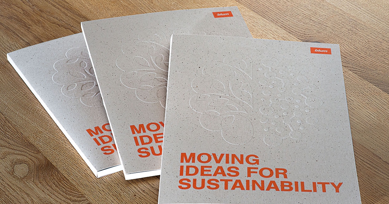 For the first time, Blum has compiled information about its own sustainability measures in a brochure