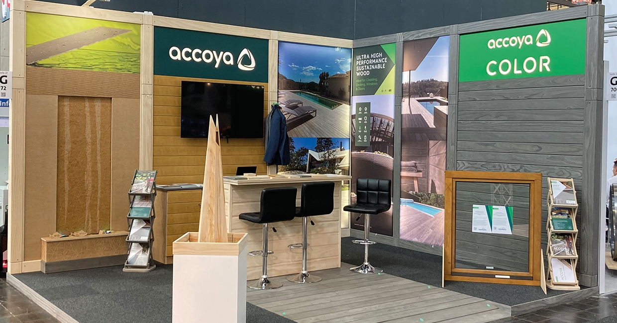 The Accoya stand  at Ligna