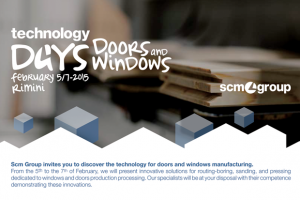 SCM Group’s latest technology days for door and window production