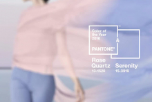 Pantone selects harmonious pink and blue for its colour of the year 2016
